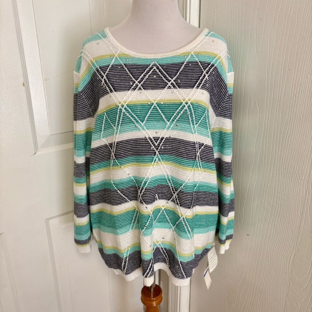Alfred Dunner Jeweled Sweater L1